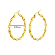 Hollow heart earrings for women