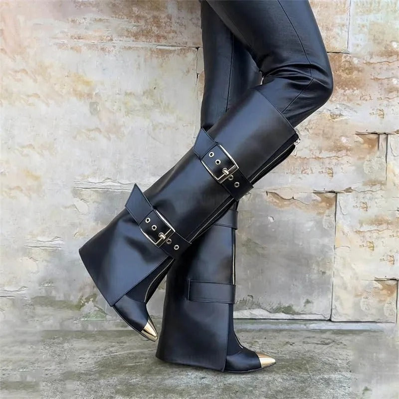 Ranea Bolt – High boots with metal elements