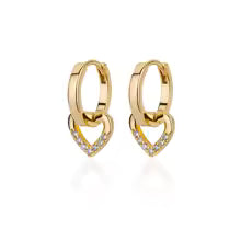 Hollow heart earrings for women