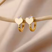 Hollow heart earrings for women