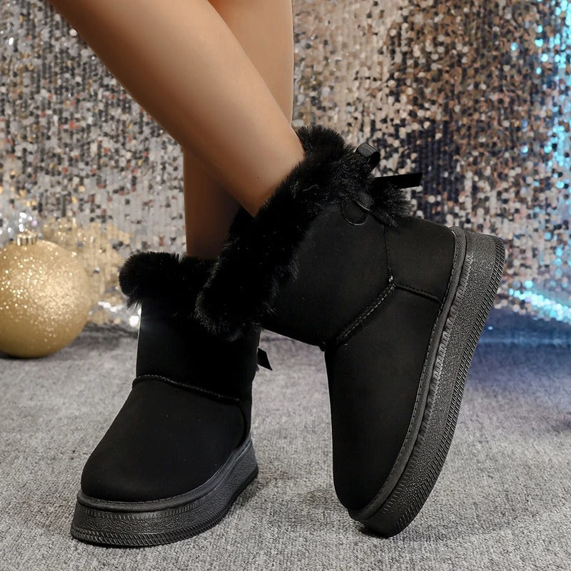 SnowBelle Cozy – Lined Winter Ankle Boots