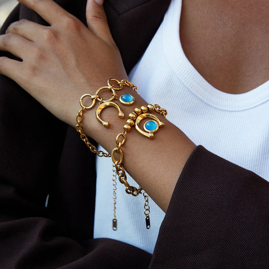 Double bracelet with pendants “dreams come true”