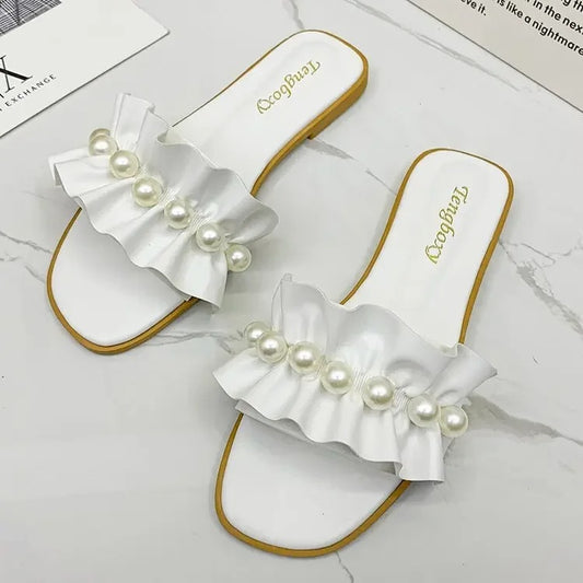 Amara Pearl slider sandal 