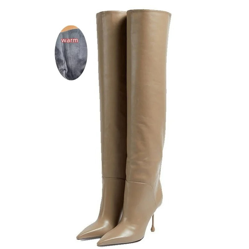Avera High – Over-the-knee boots with stiletto heel 