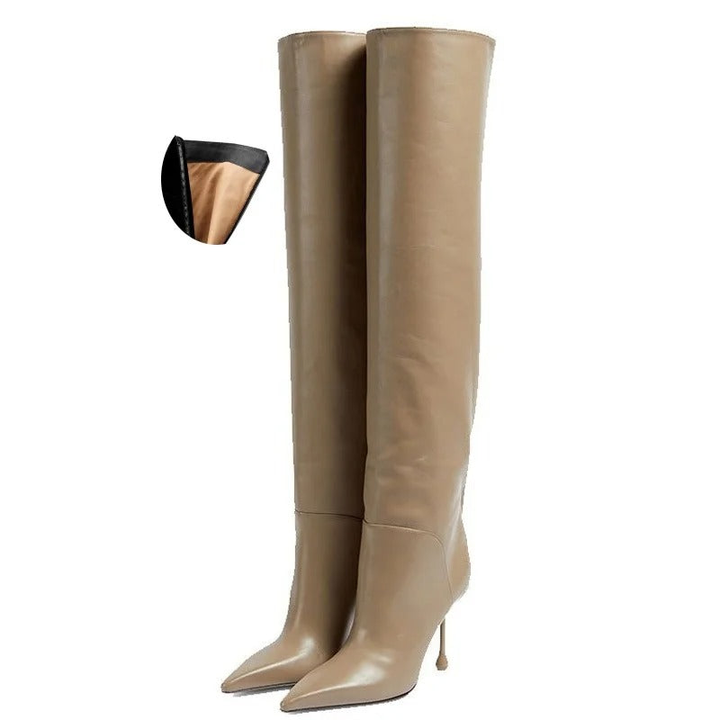 Avera High – Over-the-knee boots with stiletto heel 