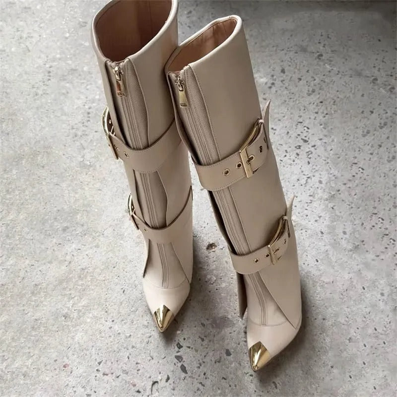 Ranea Bolt – High boots with metal elements